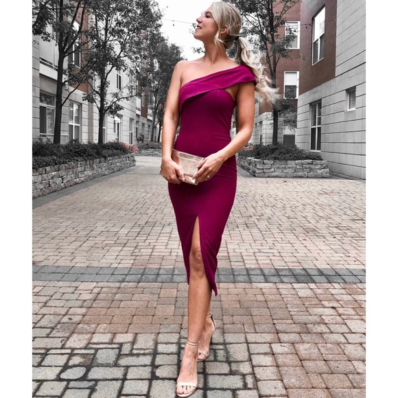 Yumi Kim That Jazz Burgundy Midi Dress 